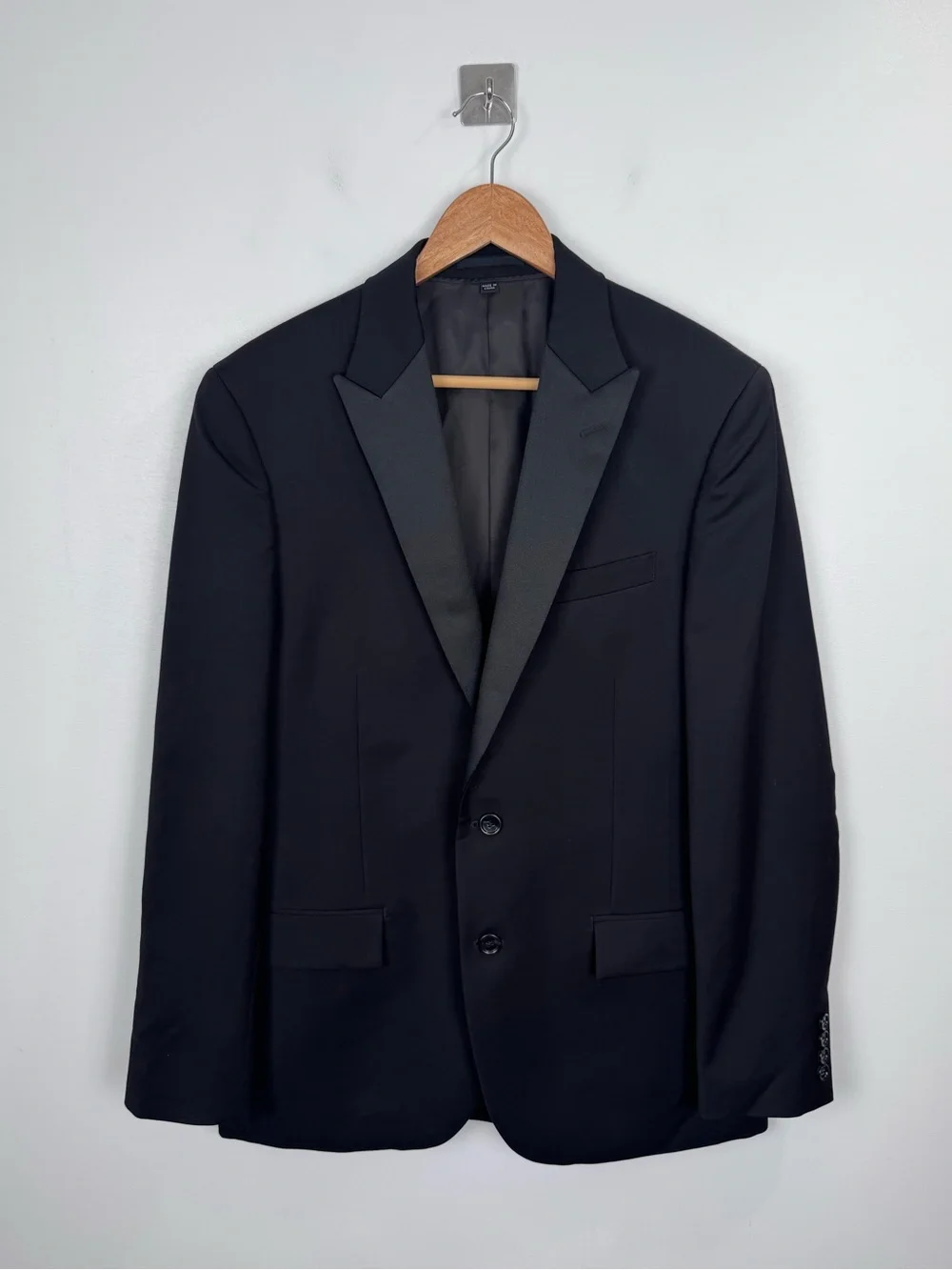 NWT J.Crew Ludlow Wool Men Black Slim Fit Tuxedo Blazer Jacket Pant Size 40R W32